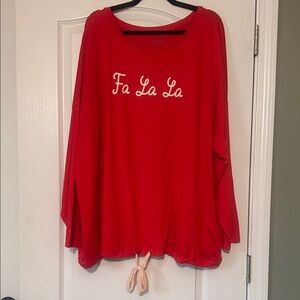 Anybody Women's Red Loungewear Set Size 4X